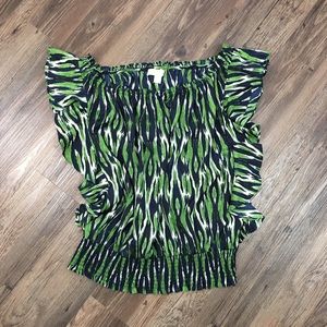 Michael Kors Womens Chiffon Blouse Top